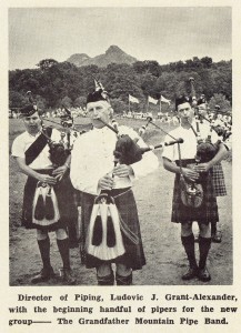 Grandfather Volunteer Bagpipe Band, 1965