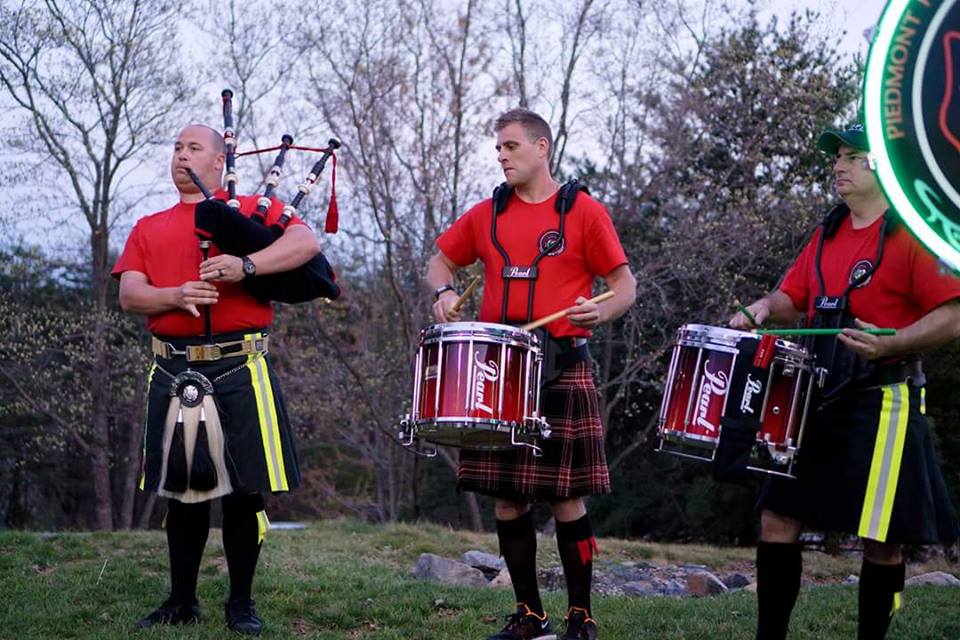 Piedmont Firefighters Pipes and Drums March 2016 Pipe Bands in North